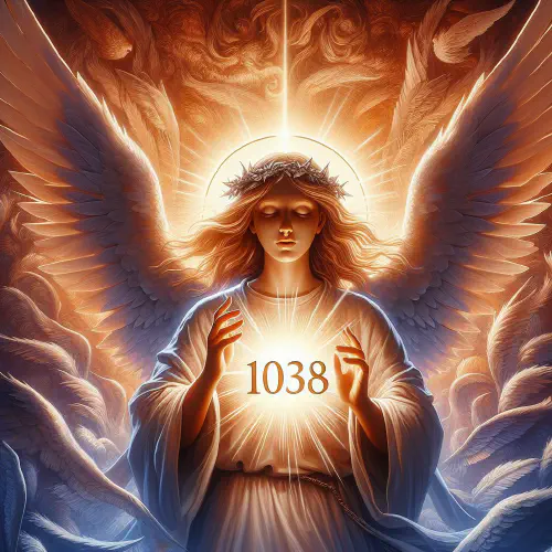 Il messaggio dell'angelo dietro il numero 1038