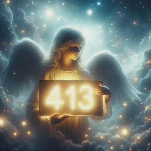 Messaggio misterioso del 413 dell'angelo